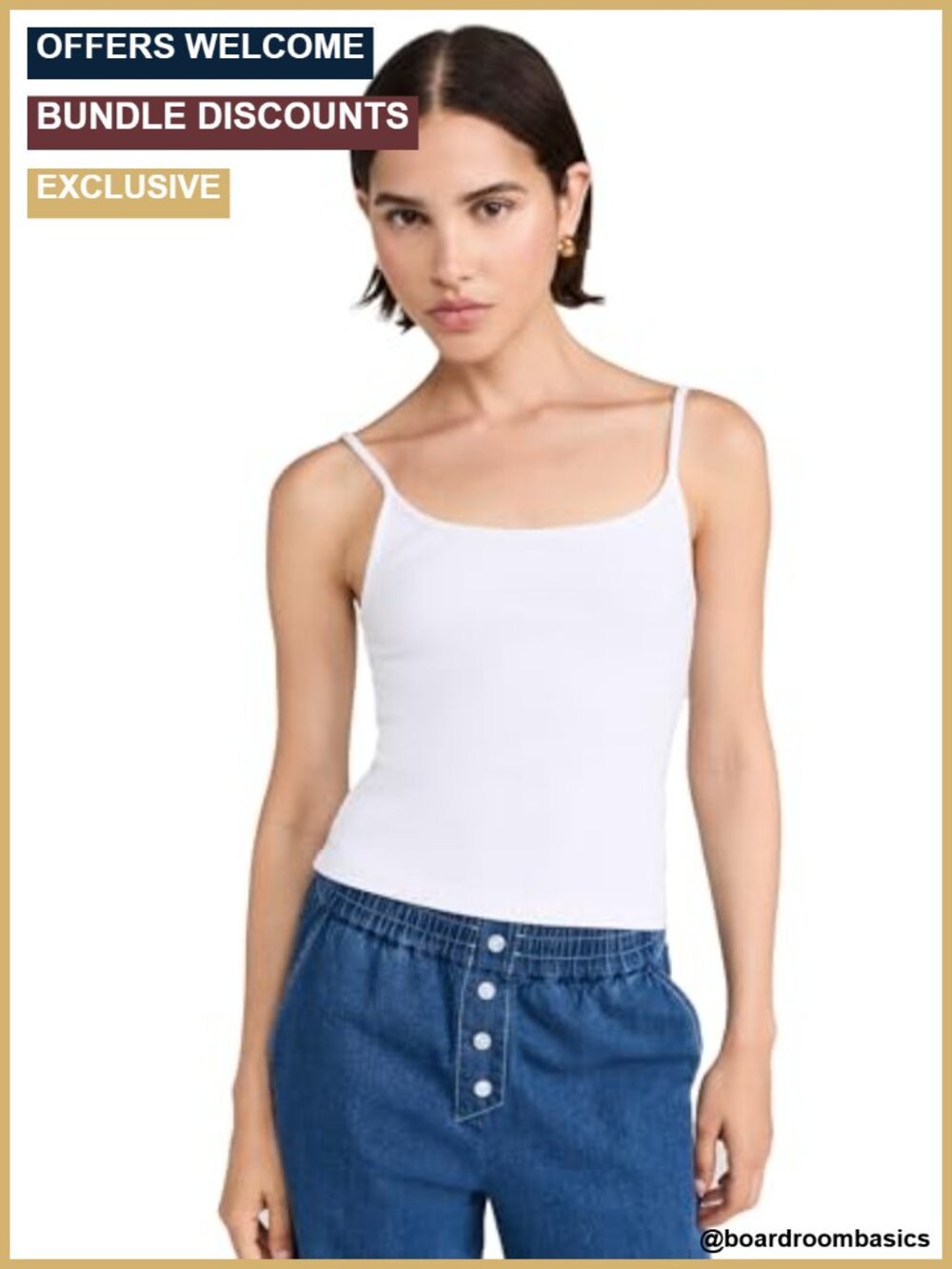 Ribbed Knit Scoop Neck Spaghetti Tank Sleeveless Pull On Top